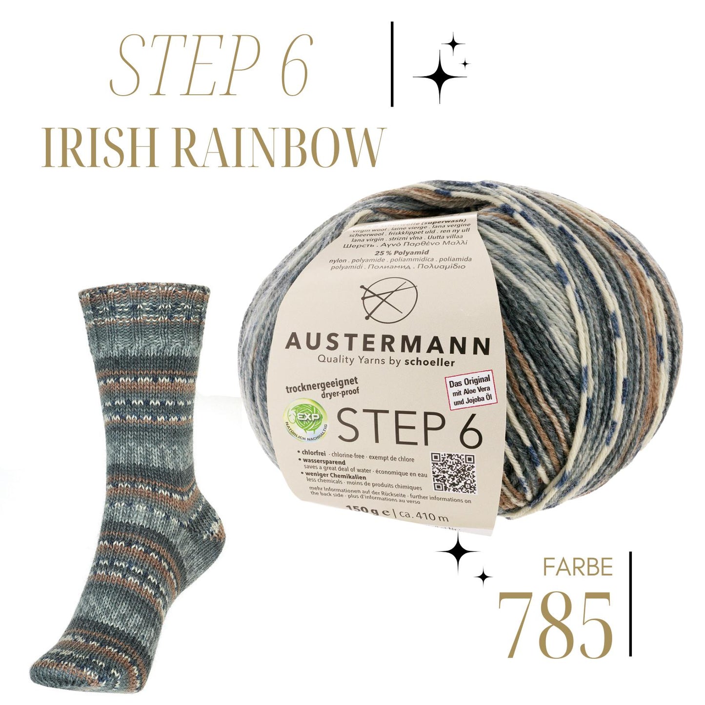 Austermann Step6 Irish Rainbow 150g