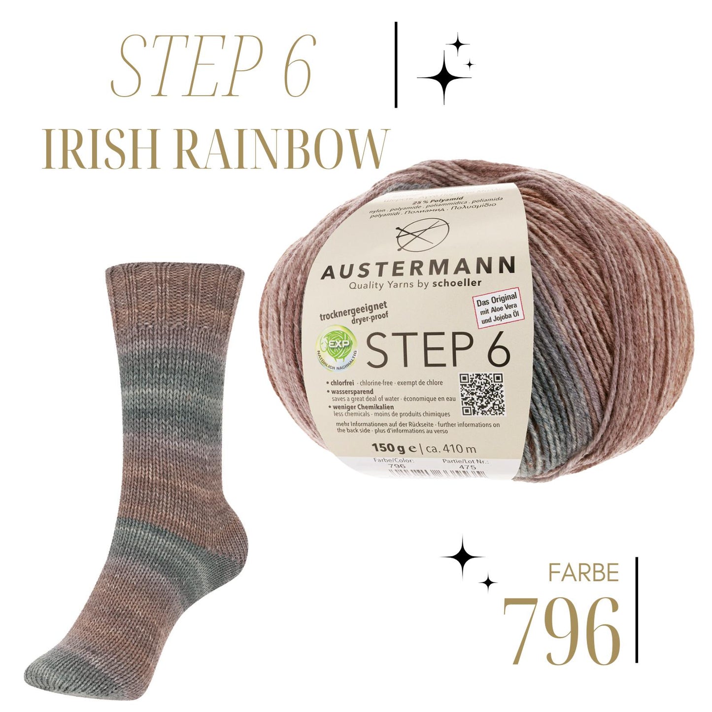 Austermann Step6 Irish Rainbow 150g