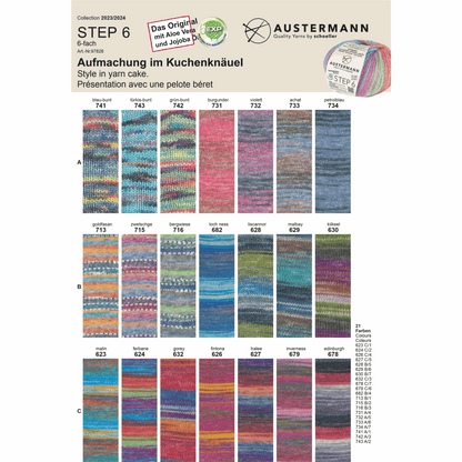 Schoeller-Austermann Step6, Irish Rainbow, 150g, 97826, Farbe malin 623