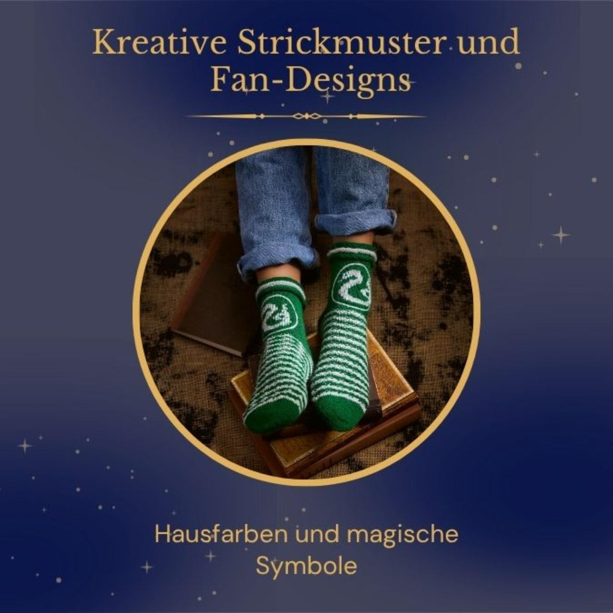 Magische Socken stricken – Das inoffizielle Sockenstrickbuch für Fantasy-Fans (DE)
