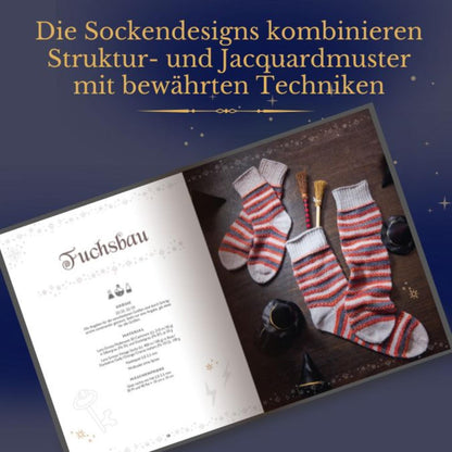 Magische Socken stricken – Das inoffizielle Sockenstrickbuch für Fantasy-Fans (DE)