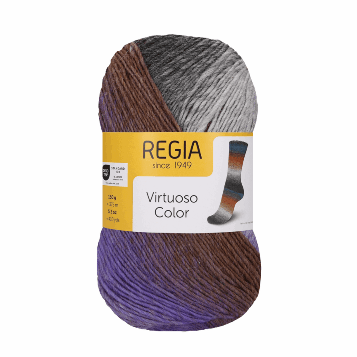 Regia Virtuoso 6fädig Color 150G, 90638, Farbe lavender fie 3072