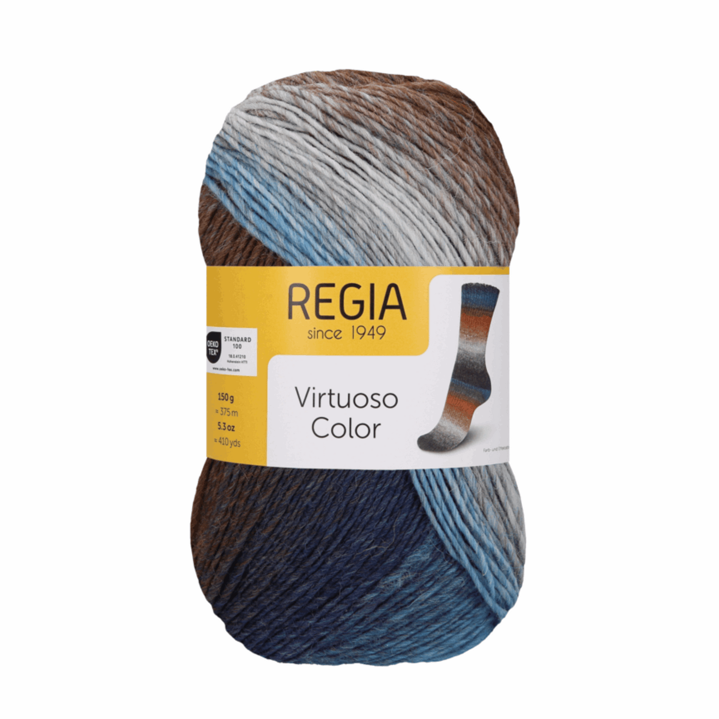 Regia Virtuoso 6fädig Color 150G, 90638, Farbe nordic land 3076