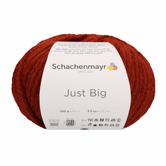 Schachenmayr Just Big 100g, 97009, Farbe ziegel 25