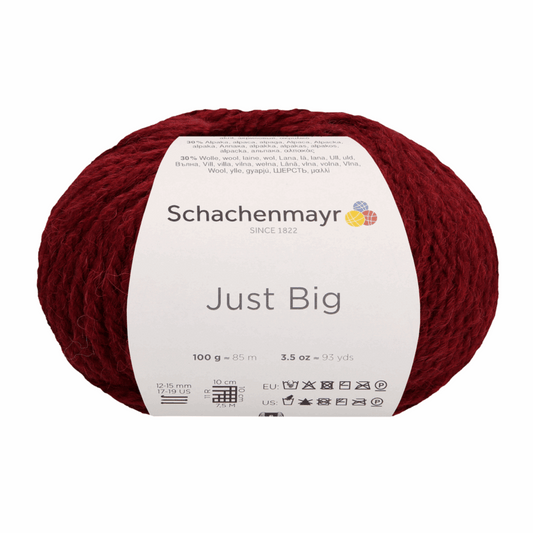 Schachenmayr Just Big 100g, 97009, color bordeaux 32