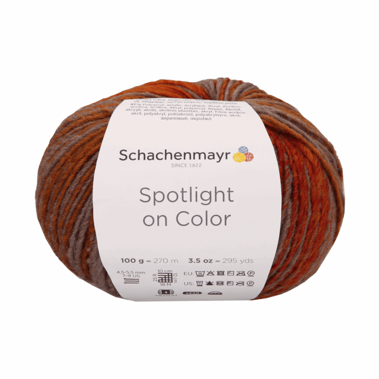 Schachenmayr Spotlight on color 100g, 97010, color autumn color 80