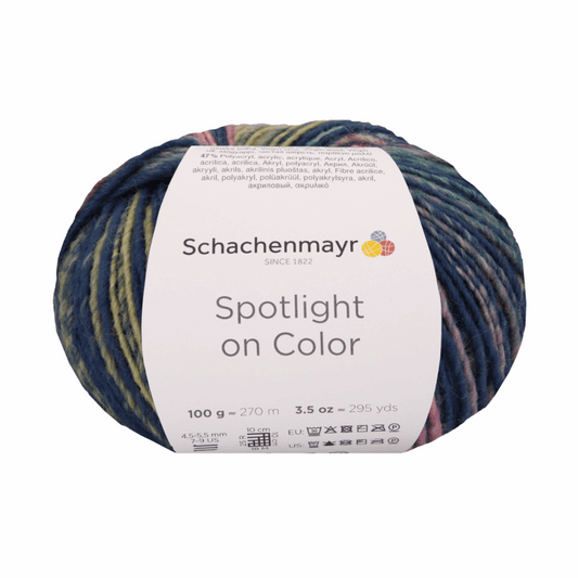 Schachenmayr Spotlight on Farbe 100g, 97010, Farbe denim Farbe 84