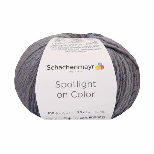 Schachenmayr Spotlight on color 100g, 97010, color gray color 87