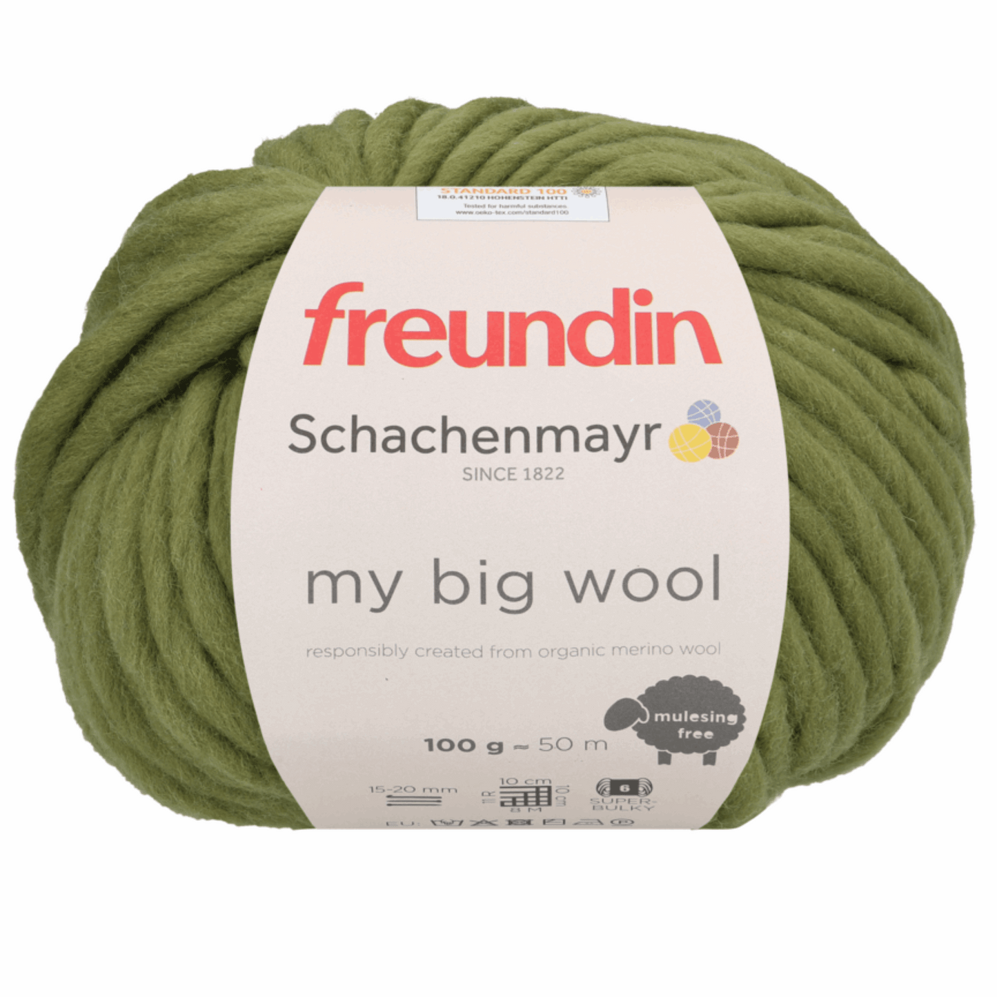 Schachenmayr Big Wool 100g, 97115, color pesto 70