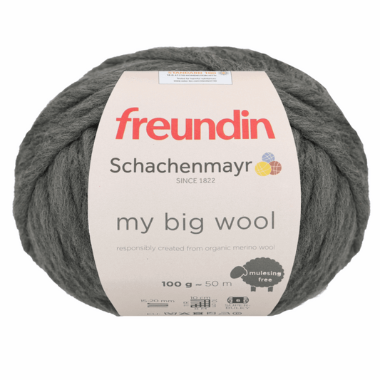 Schachenmayr Big Wool 100g, 97115, Farbe mid grey mel 92
