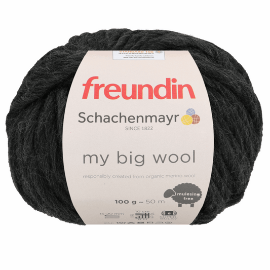 Schachenmayr Big Wool 100g, 97115, Farbe anthrazit me 98