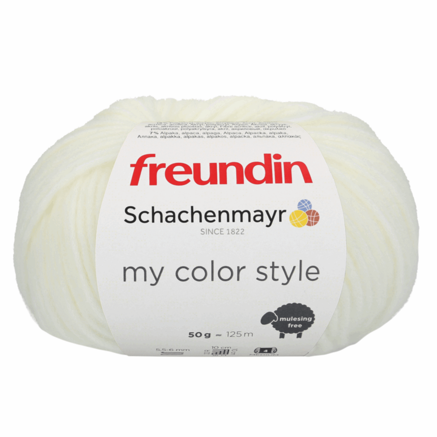 Schachenmayr My Color Style 50g, 97117, Farbe creme melang 2