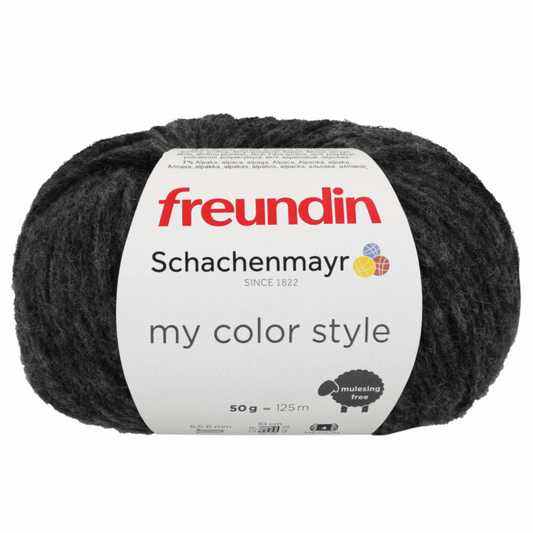 Schachenmayr My Color Style 50g, 97117, Farbe anthrazit me 98
