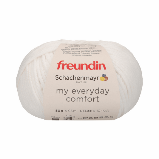 Schachenmayr My Everyday Comfort 50g, 97119, Farbe weiß 1