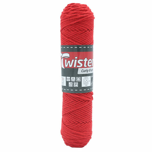 Twister Curly 8 50g, red, 98302, color 35