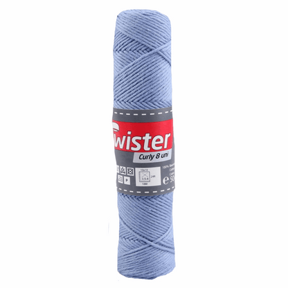 Twister Curly 8 50g, blau, 98302, Farbe 53
