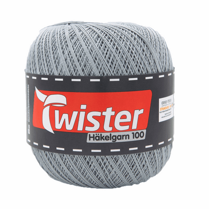 Twister crochet yarn, 100g, 98303, color silver 12