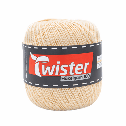Twister crochet yarn, 100g, 98303, color natural 20