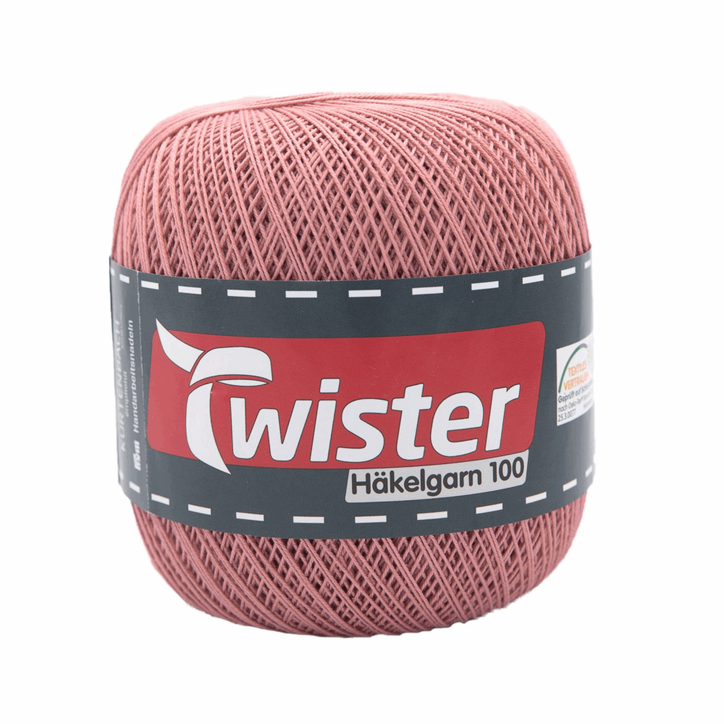 Twister crochet yarn, 100g, 98303, color old pink 33