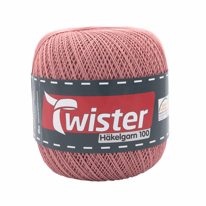 Twister crochet yarn, 100g, 98303, color old pink 33
