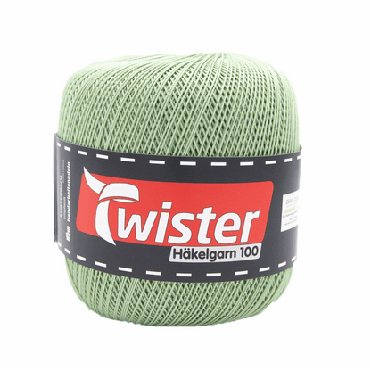 Twister crochet yarn, 100g, 98303, color lime green 72