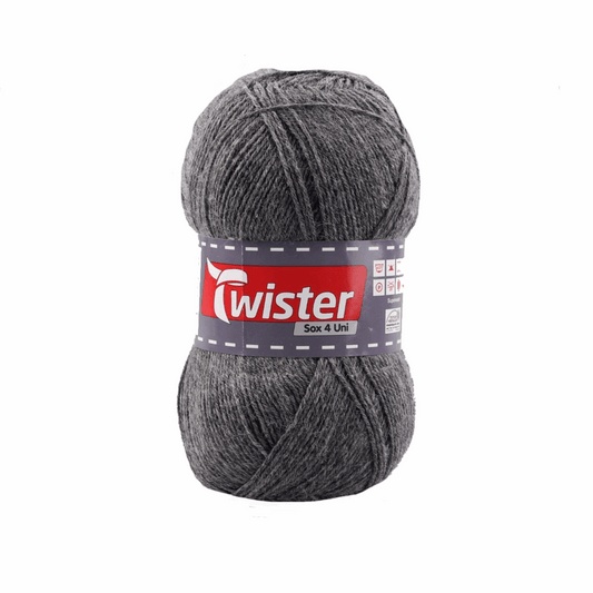 Twister Sox4, 100g, 98305, Farbe mittelgrau 14