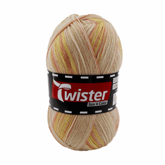 Twister Sox4 Color superwash, papaya multi, 98306, Farbe 123
