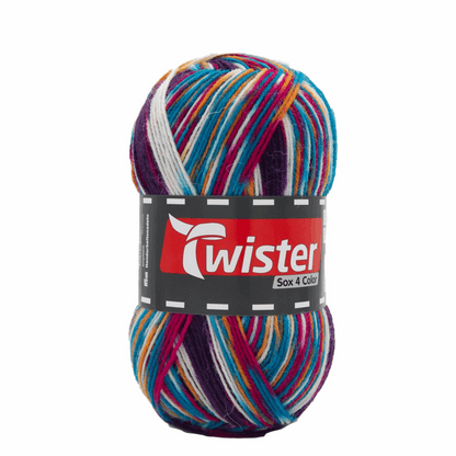 Twister Sox4 Color superwash, pink multi, 98306, color 125