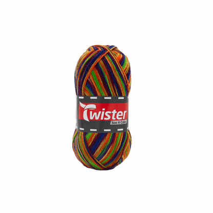 Twister Sox4 Color superwash, ringlet clown, 98306, color 157