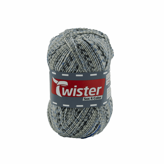 Twister Sox4 Color superwash, blue pertol, 98306, color 822
