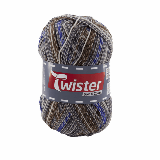 Twister Sox4 Color superwash, beige brown, 98306, color 823
