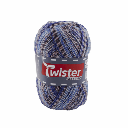 Twister Sox4 Color superwash, red blue, 98306, color 824