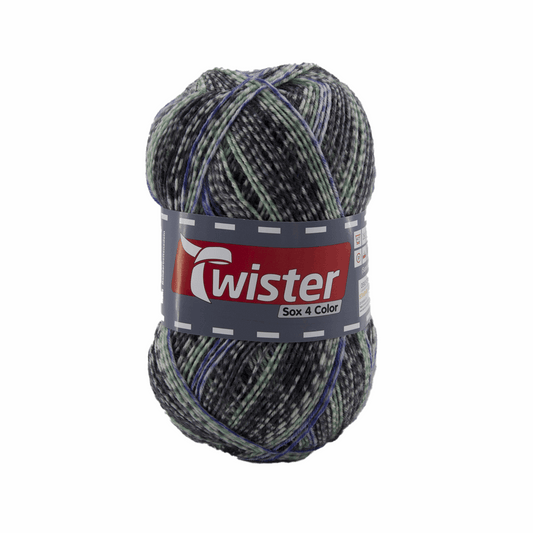 Twister Sox4 Color superwash, green black, 98306, color 828
