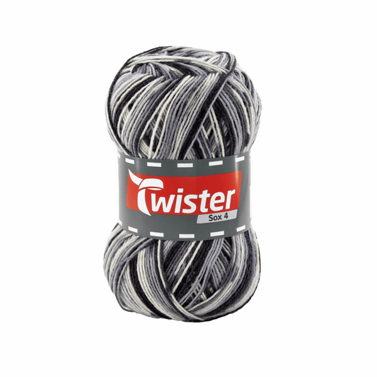 Twister Sox4 Color superwash, natural black, 98306, color 831