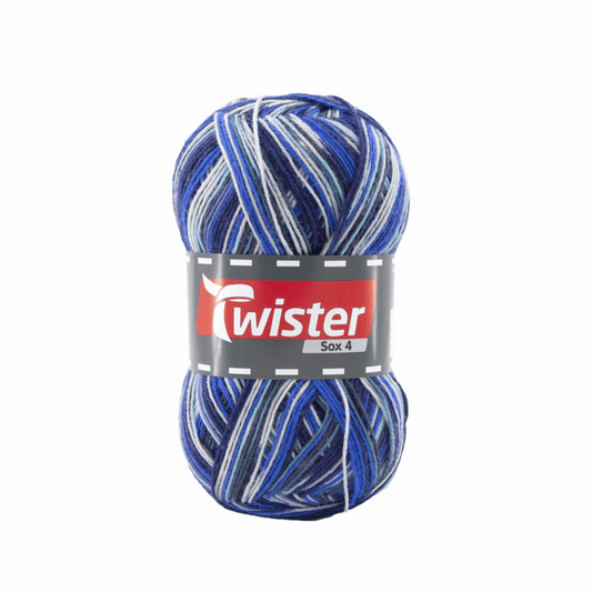 Twister Sox4 Color superwash, blue gray, 98306, color 832