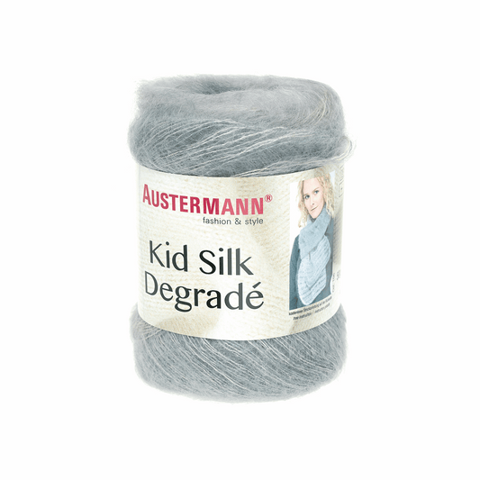 Schoeller-Austermann Kid Silk, Degradee, 50g, 98309, Farbe silber 106