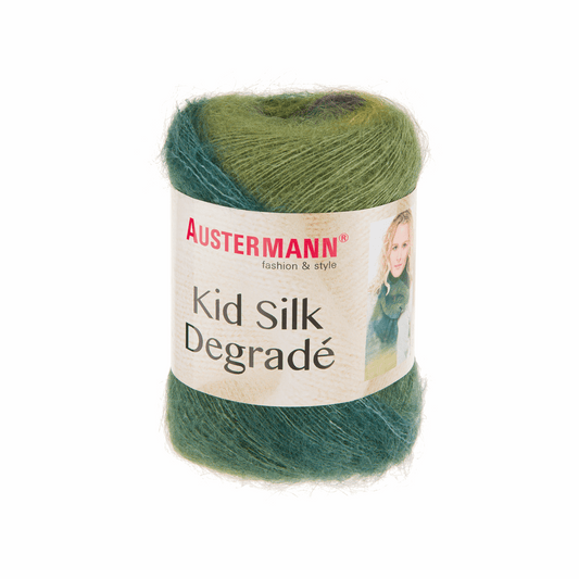 Schoeller-Austermann Kid Silk, Degradee, 50g, 98309, color leaf 109