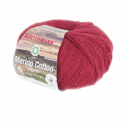 Schoeller-Austermann Gots Merino Cotton, 50g, 98311, color red 3