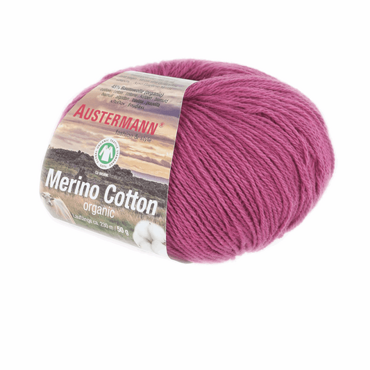 Schoeller-Austermann Gots Merino Cotton, 50g, 98311, Farbe fuchsie 7