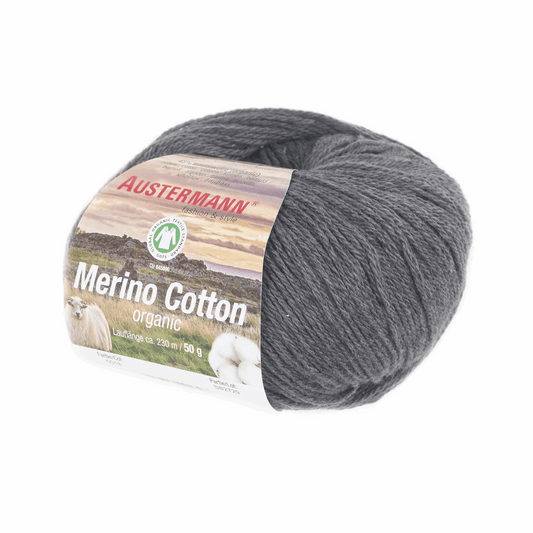 Schoeller-Austermann Gots Merino Cotton, 50g, 98311, color dark gray 18