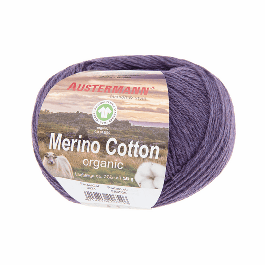 Schoeller-Austermann Gots Merino Cotton, 50g, 98311, color aubergine 21