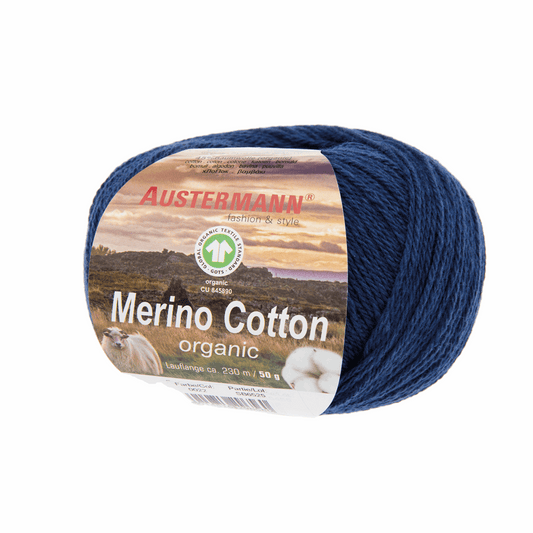 Schoeller-Austermann Gots Merino Cotton, 50g, 98311, Farbe indigo 22