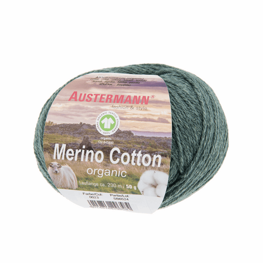 Schoeller-Austermann Gots Merino Cotton, 50g, 98311, Farbe tanne 23