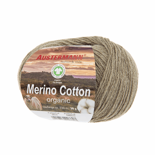 Schoeller-Austermann Gots Merino Cotton, 50g, 98311, Farbe oliv 24