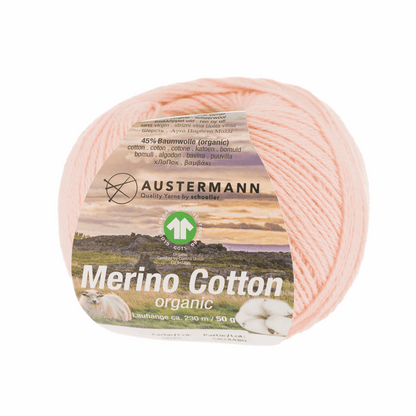 Schoeller-Austermann Gots Merino Cotton, 50g, 98311, color apricot 25