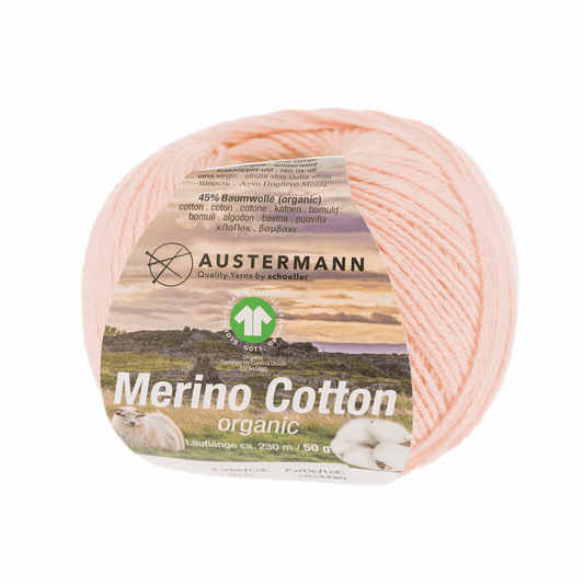 Schoeller-Austermann Gots Merino Cotton, 50g, 98311, Farbe apricot 25