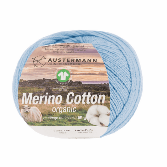 Schoeller-Austermann Gots Merino Cotton, 50g, 98311, Farbe hellblau 27