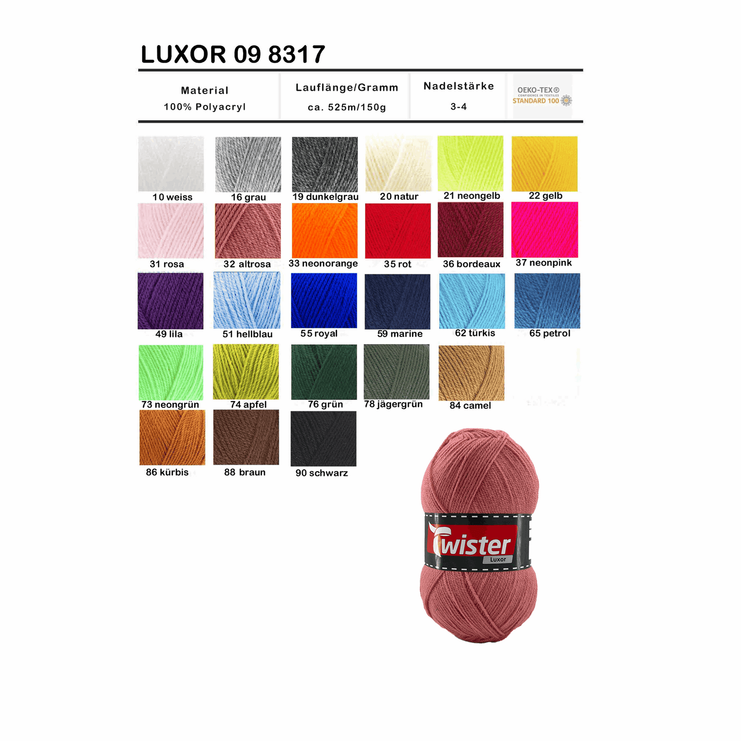 Twister Luxor, 98317, Farbe apfel 74