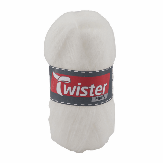 Twister Fluffy, 50g, 98320, Farbe weiß 10