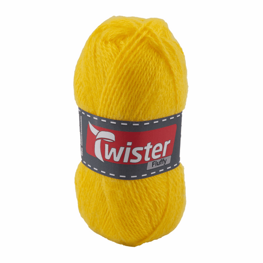 Twister Fluffy, 50g, 98320, Farbe sonnengelb 22